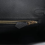 Pre-owned Hermes Birkin 25 Black Togo Gold Hardware