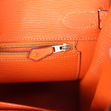 Pre-owned Hermes Special Order (HSS) Birkin 30 Tangerine, Violet and Bougainvillea Ostrich Gold Hardware