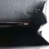 Hermes Birkin Sellier 25 Black Box Palladium Hardware