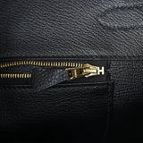 Pre-owned Hermes Birkin 35 Black Togo Gold Hardware