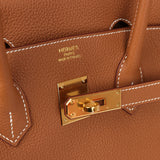 Hermes Birkin 35 Gold Togo Gold Hardware