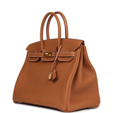 Hermes Birkin 35 Gold Togo Gold Hardware