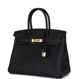 Hermes Birkin 30 Black Togo Gold Hardware