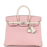 Hermes Special Order (HSS) Birkin 25 Rose Sakura and Nata Swift Brushed Gold Hardware