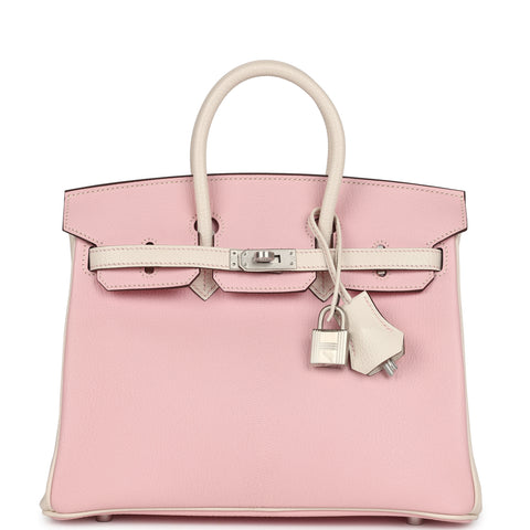 Hermes Special Order (HSS) Birkin 25 Rose Sakura and Nata Swift Brushed Gold Hardware