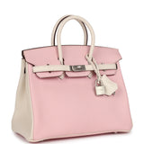 Hermes Special Order (HSS) Birkin 25 Rose Sakura and Nata Swift Brushed Gold Hardware