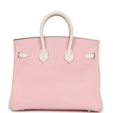 Hermes Special Order (HSS) Birkin 25 Rose Sakura and Nata Swift Brushed Gold Hardware