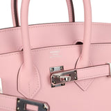 Hermes Birkin 25 Rose Sakura Swift Palladium Hardware