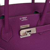 Hermes Special Order (HSS) Birkin 30 Anemone Verso Togo Brushed Palladium Hardware