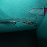 Hermes Special Order (HSS) Birkin 30 Anemone Verso Togo Brushed Palladium Hardware