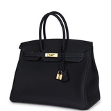 Hermes Birkin 35 Caban Togo Gold Hardware