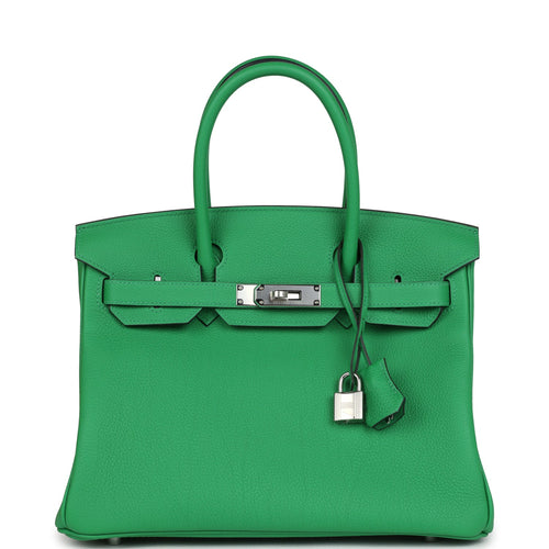 Hermes Birkin 30 Bambou Togo Palladium Hardware