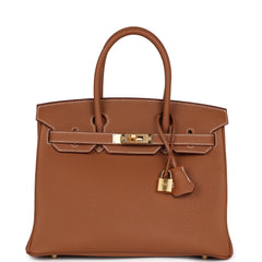 Hermes Birkin 30 Gold Togo Gold Hardware