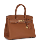 Hermes Birkin 30 Gold Togo Gold Hardware