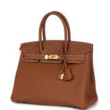 Hermes Birkin 30 Gold Togo Gold Hardware