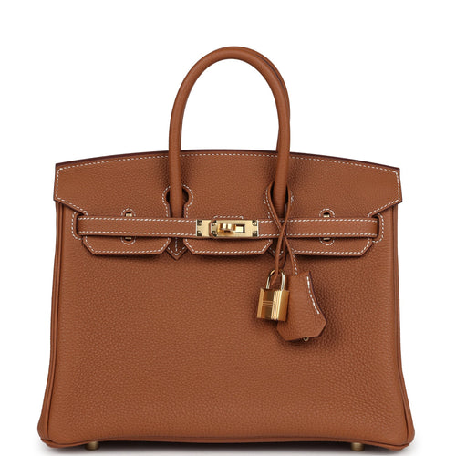 Hermes Birkin 25 Gold Togo Gold Hardware