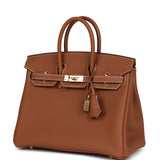 Hermes Birkin 25 Gold Togo Gold Hardware