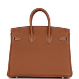 Hermes Birkin 25 Gold Togo Gold Hardware