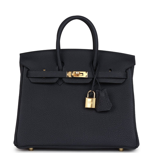 Hermes Birkin 25 Caban Togo Gold Hardware