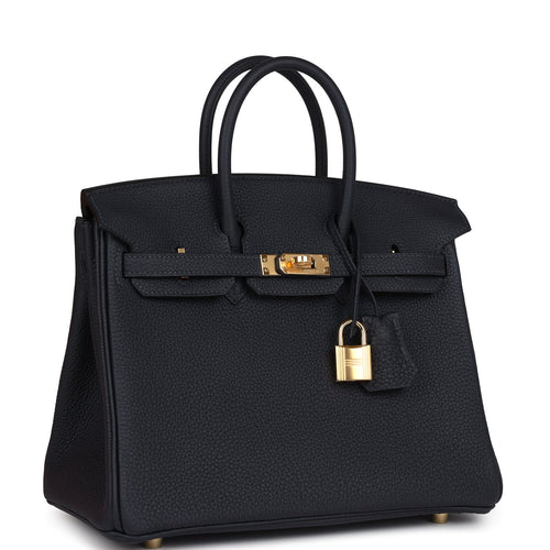 Hermes Birkin 25 Caban Togo Gold Hardware