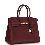 Hermes Birkin 30 Rouge H Togo Gold Hardware