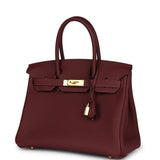 Hermes Birkin 30 Rouge H Togo Gold Hardware