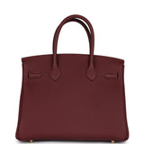 Hermes Birkin 30 Rouge H Togo Gold Hardware