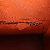 Hermes Birkin 25 Orange Togo Palladium Hardware