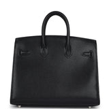 Hermes Birkin Sellier 20 “Bouclerie Moderne Casaque” Black Chevre Chamkila Palladium Hardware