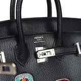 Hermes Birkin Sellier 20 “Bouclerie Moderne Casaque” Black Chevre Chamkila Palladium Hardware