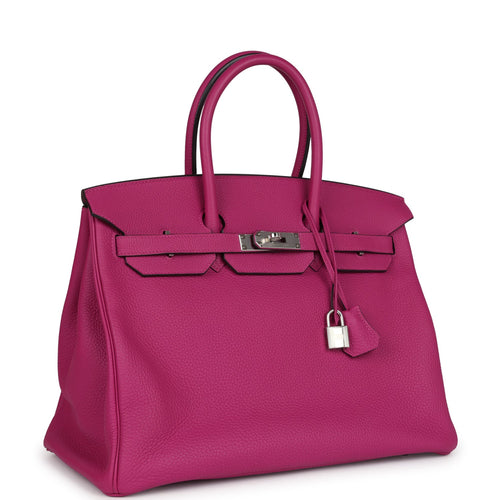 Hermes Birkin 35 Rose Pourpre Togo Palladium Hardware