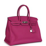 Hermes Birkin 35 Rose Pourpre Togo Palladium Hardware