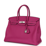 Hermes Birkin 35 Rose Pourpre Togo Palladium Hardware