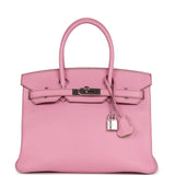 Hermes Special Order (HSS) Birkin 30 Bubblegum Verso Chevre Mysore Palladium Hardware