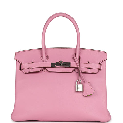 Hermes Special Order (HSS) Birkin 30 Bubblegum Verso Chevre Mysore Palladium Hardware