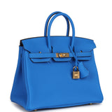 Hermes Birkin 25 Bleu Hydra Togo Gold Hardware