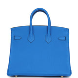 Hermes Birkin 25 Bleu Hydra Togo Gold Hardware