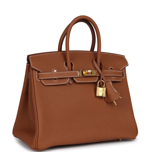 Hermes Birkin 25 Gold Togo Gold Hardware