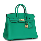 Hermes Birkin 25 Menthe Togo Gold Hardware