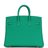 Hermes Birkin 25 Menthe Togo Gold Hardware