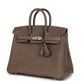 Hermes Birkin 25 Etoupe Togo Palladium Hardware