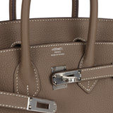 Hermes Birkin 25 Etoupe Togo Palladium Hardware