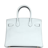 Hermes Birkin 30 Bleu Pale Togo Gold Hardware