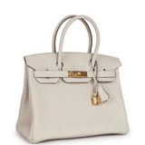 Hermes Birkin 30 Craie Togo Gold Hardware