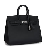 Hermes Birkin 25 Black Epsom Palladium Hardware