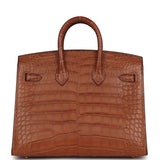 Hermes Birkin Sellier 20 Gold Matte Alligator Gold Hardware