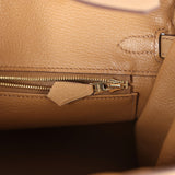 Hermes Birkin 25 Biscuit Togo Gold Hardware