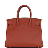 Hermes Birkin 30 Cuivre Taurillon Novillo Gold Hardware