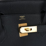 Hermes Birkin 40 Black Togo Gold Hardware