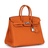 Hermes Birkin 25 Orange Togo Palladium Hardware